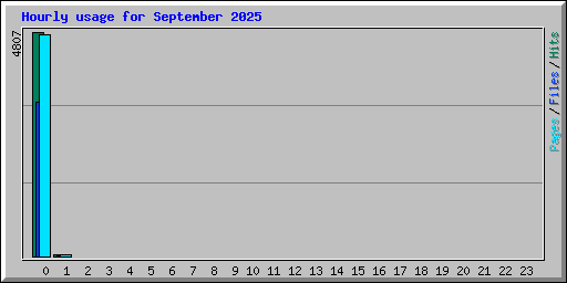 Hourly usage for September 2025